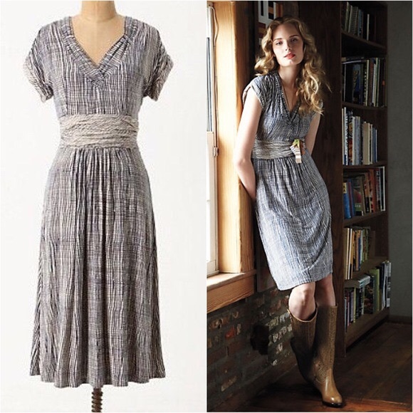 Anthropologie Dresses & Skirts - Anthropologie Deletta wavering Grid dress
